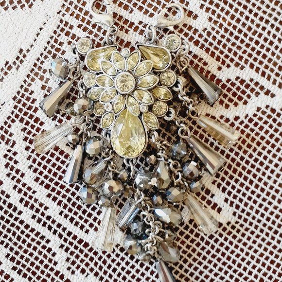 Premiere Designs Rhinestone Two Piece Necklace - Picture 7 of 12